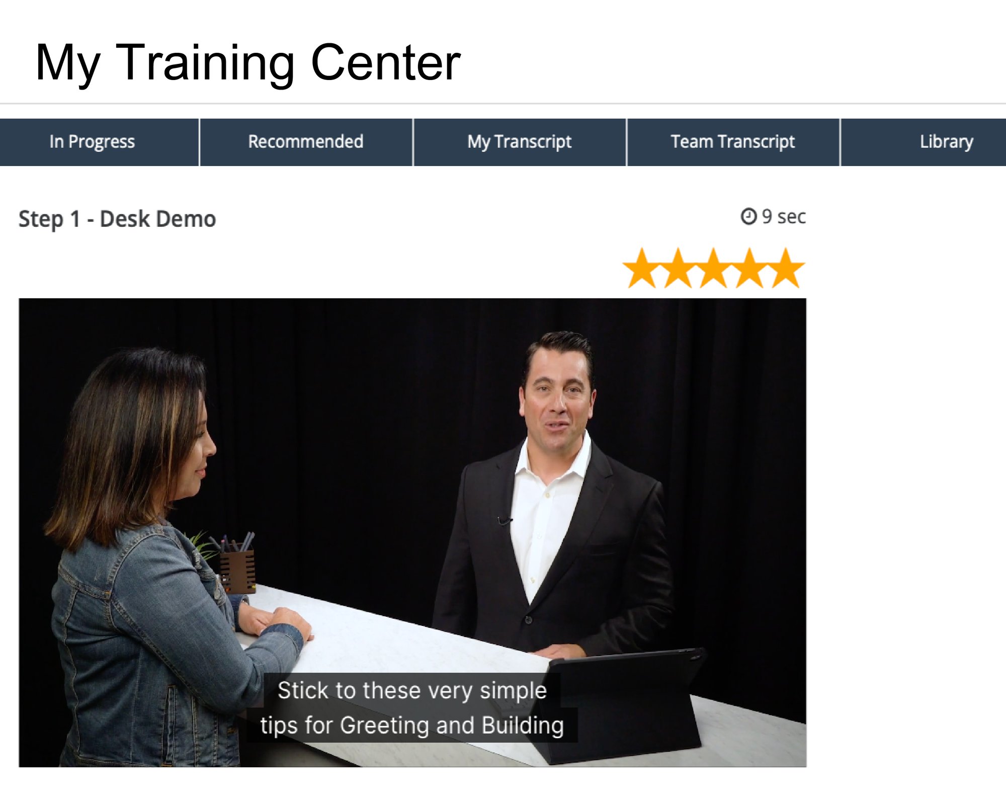 Guest Experience-Training Center